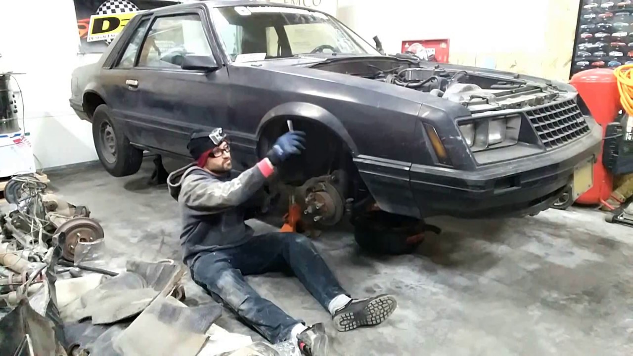 Removing The Engine Transmission 1980 Ford Mustang Notchback Coupe