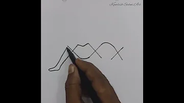 how to draw a girl with 'XXX' letters ॥ #art #drawing #shorts