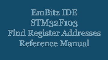 STM32F103 Cortex M3 Assembler - HowTo Find Register Addresses in Reference Manual