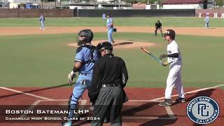 Boston Bateman Prospect Video, LHP, Camarillo High Shool Class of 2024, Full Outing at Simi Valley