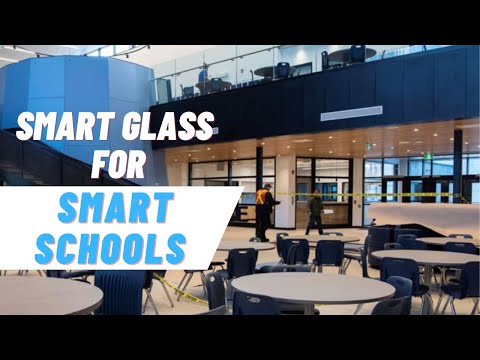 Smart glass has become a popular feature in modern school designs, being installed everywhere from reception areas to fitness centres.