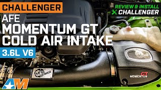 20112019 Dodge Challenger AFE Momentum GT Cold Air Intake with Pro DRY S Filter Review & Install