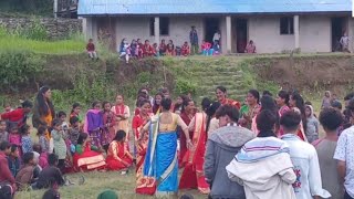 तिज बिशेष रमाइलो गर्दै महिला दिदिबहिनी॥ New Teej dance in Bajura 2077-२०७७॥ cmc channel