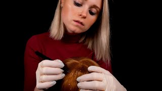 ASMR | Plucking FLAKES and DANDRUFF from your scalp