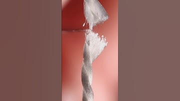 Nylon thread and knife | Macro #satisfying #macro #asmr #asmreating #closeup #zoom #experiment