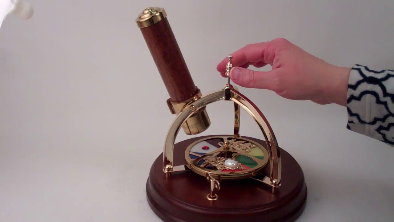 Traditional Music Box Kaleidoscope that plays Over The Waves YouTube