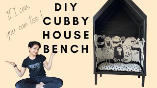 HOW TO BUILD A KIDS CUBBY HOUSE EASY indoor/outdoor cubby bench