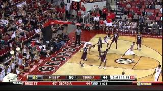 01/12/2013 Mississippi State vs Georgia Men's Basketball Highlights