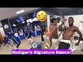 🔥Antonio Rudiger’s Crazy Dance at Chelsea vs Real Madrid spoils Teammates Dressing Room Celebration