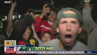 Milwaukee Bucks fans go WILD moments after Game 6 NBA Finals win