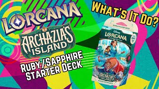 Lorcana | Archazia's Island | Ruby/Sapphire Starter Deck | Box Break & Gameplay Tips