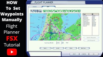 FSX Flight Planner | How To Set a Flight Route Manually Tutorial # 2 | How To Add Waypoints |