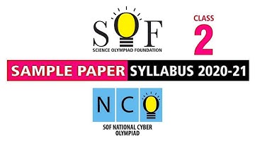 NCO Cyber Olympiad Class 2 Sample Paper 2020-21