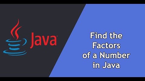 Java program to find factors of a given number | Divisor of a given number