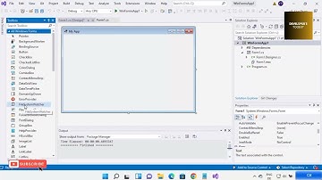 Create Your First C# Windows Forms Application using Visual Studio