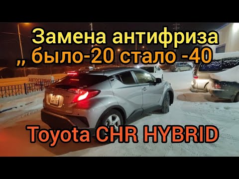 Тест драйв и замена антифриза TOYOTA CHR Hybrid