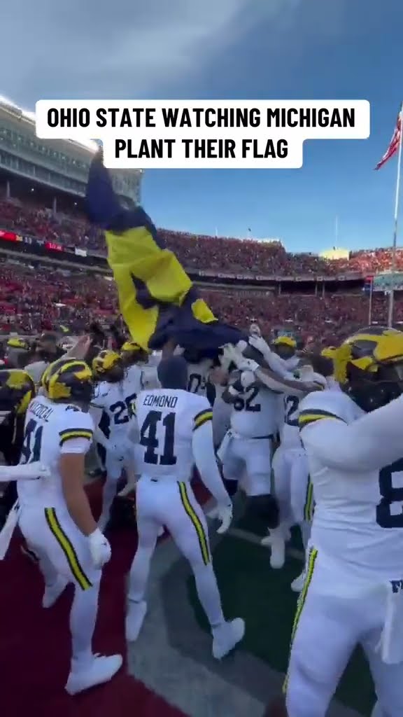 What a WILD postgame in Ohio #Collegefootball #Michiganfootball #Ohiostatefootball