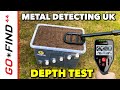 Minelab GO-FIND 44 depth test Metal Detecting UK 2020