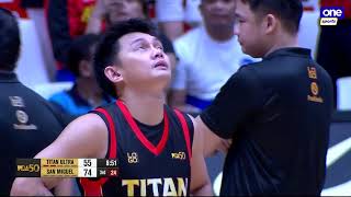 Titan Ultra's Sajonia STRETCHERED OFF after suffering injury in 3Q | PBA Season 50 Governors' Cup