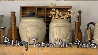 Textured Paint || IOD Moulds Redesign Moulds || Pottery || DIY