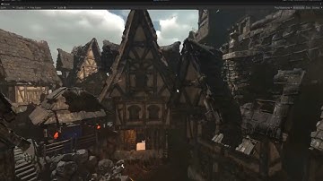 Unity incredible detailed Medieval Village