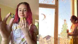 ОБНОВКИ. Научилась делать кольца из эпоксидной смолы. Отмываю окна от зубной пасты DiLi Play Vlog