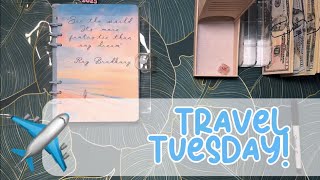 ✈️ Travel Tuesday! ✈️ Saving $400 in our NEW travel binder! Where are we headed next?!