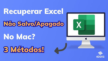 Como recuperar planilha excel não salva/apagada no macOS | 3 métodos | 4DDiG