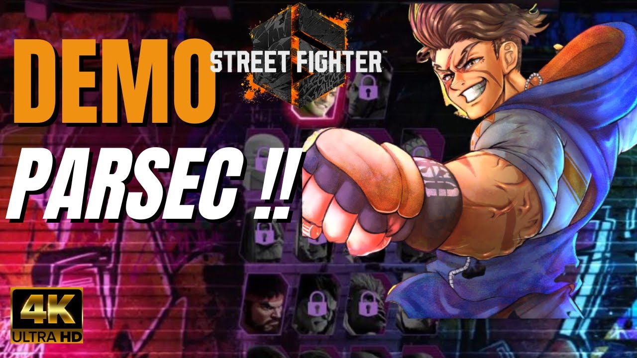 STREET FIGHTER 6 Demo vs CPU Nível MÁXIMO e Online via PARSEC 