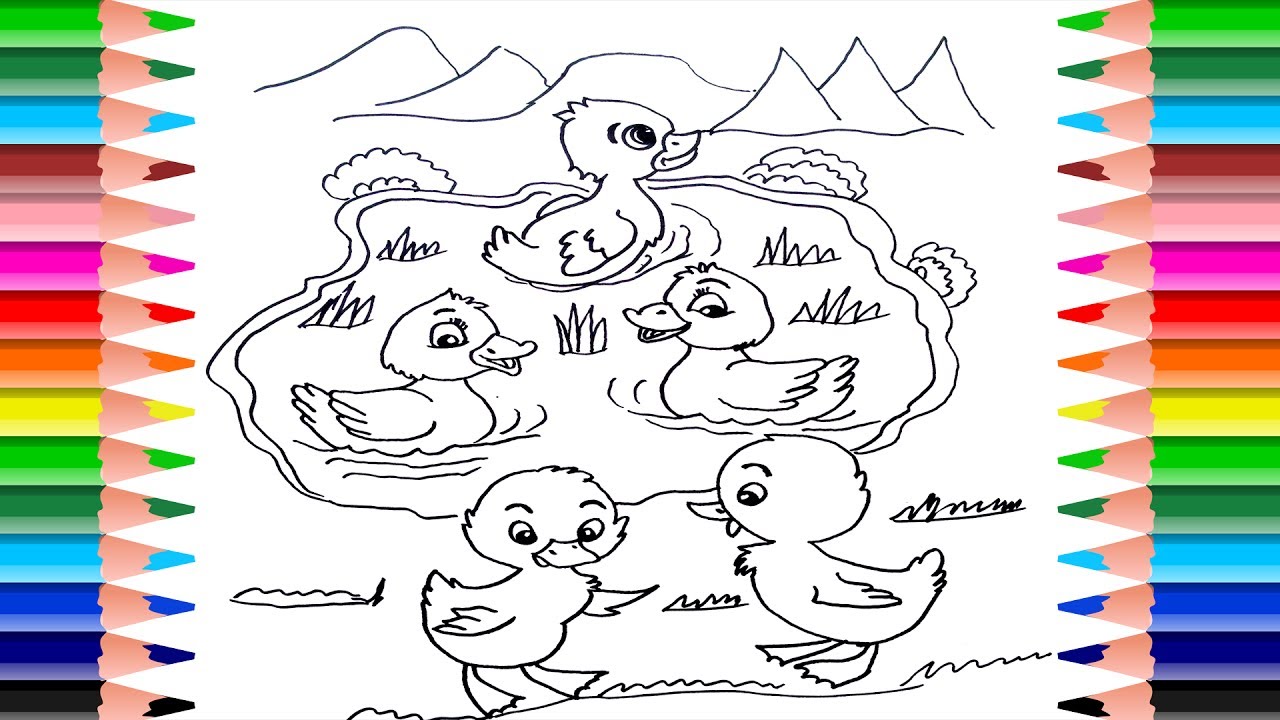 five-little-ducks-coloring-page-coloring-walls