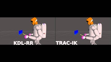 TRAC-IK Solver versus KDL IK solver on R2 torso