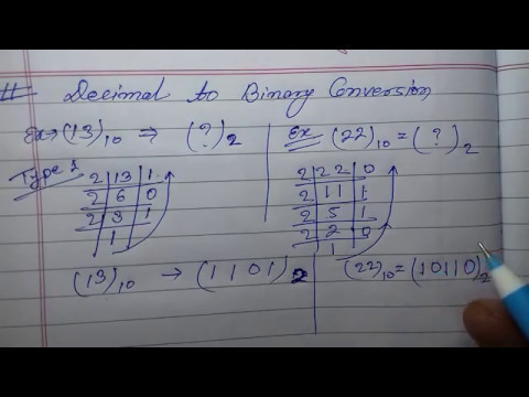 DECIMAL TO BINARY CONVERSATION WITH VERY SHORT TRICK