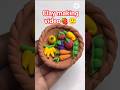 DIY idea 💡 super clay diye fruit 🍑 banano🍑🍓#trend #clay #music #artandcraft #mainan#youtubeshorts