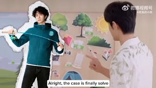 The curly lion Wang Yibao confirmed that he loves fishing!🦁🐰💚❤️.