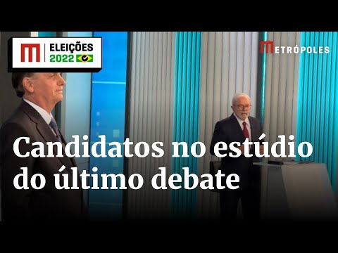 Lula e Bolsonaro já estão no estúdio da Globo para o último debate das Eleições 2022