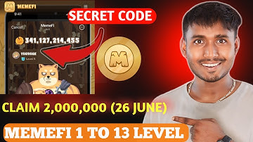 ( Level 1-12 ) Memefi Secret Reward Combo |Memefi 2,000,000 Coins Code | Memefi Secret Code |#Memefi