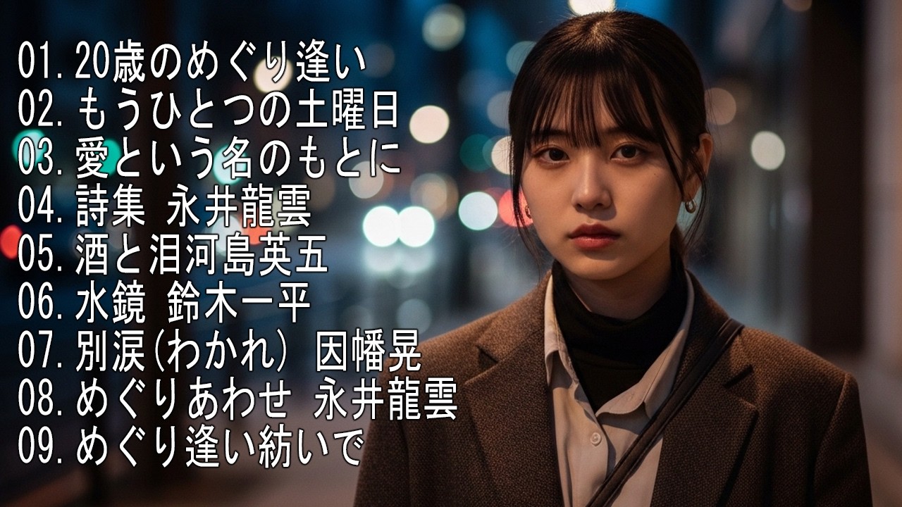 【昭和の名曲】 聴くだけで涙が出る懐かしい歌 70-80年代 メドレー ♪♪ 心にしみる日本の曲🎶💕