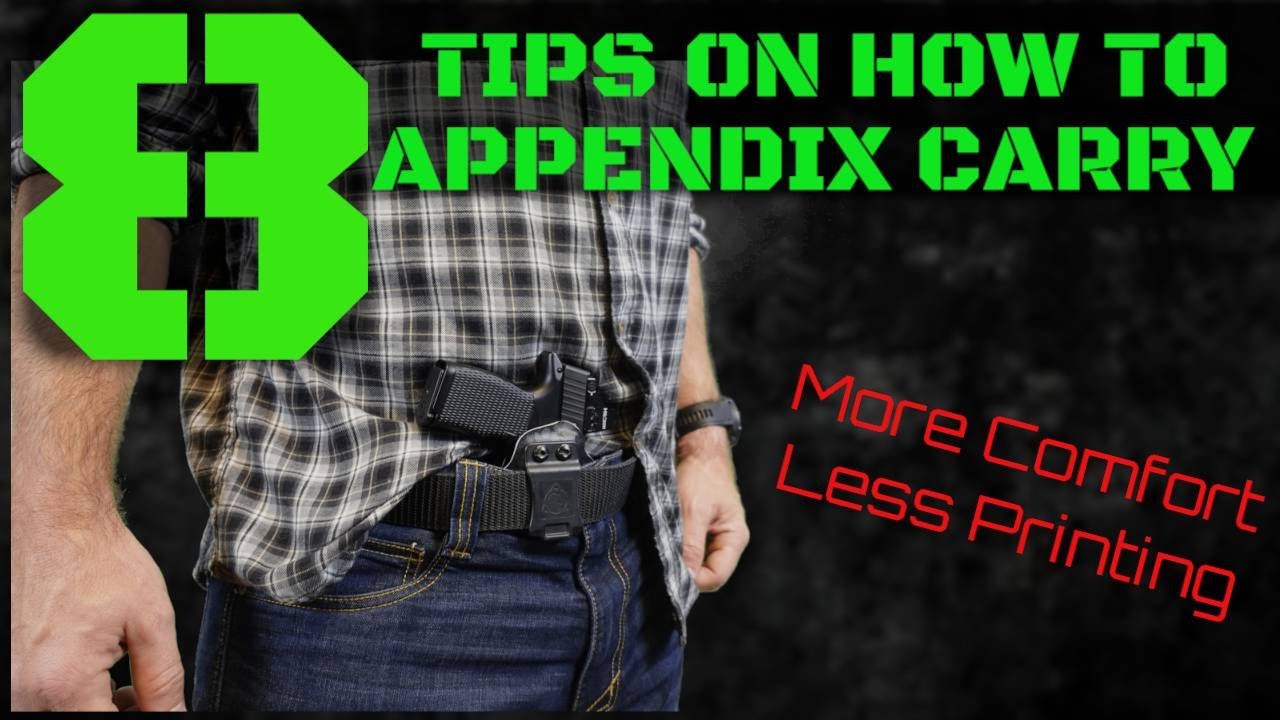 How To Appendix Carry 8 Tips for More Comfort and Less Printing YouTube