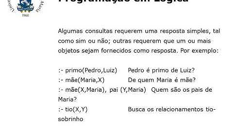 SIN1005   Paradigmas de Programação -  Programação em Lógica