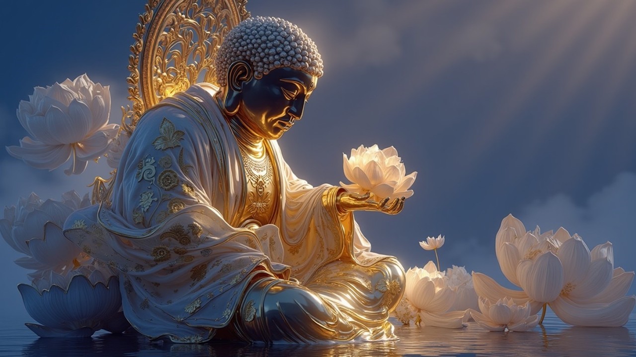 Buddha Meditation Music 4K | Peaceful Instrumental Music for Deep ...