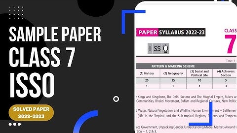 Class 7 ISSO sample paper 2022-2023 solved paper/ISSO class 7 sample paper 2022/class 7 Olympiad