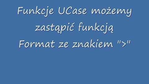 Function UCase in VBA 6 0