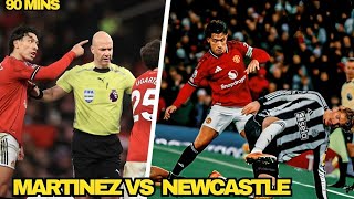 Lisandro Martinez Full Performance Vs Newcastle.