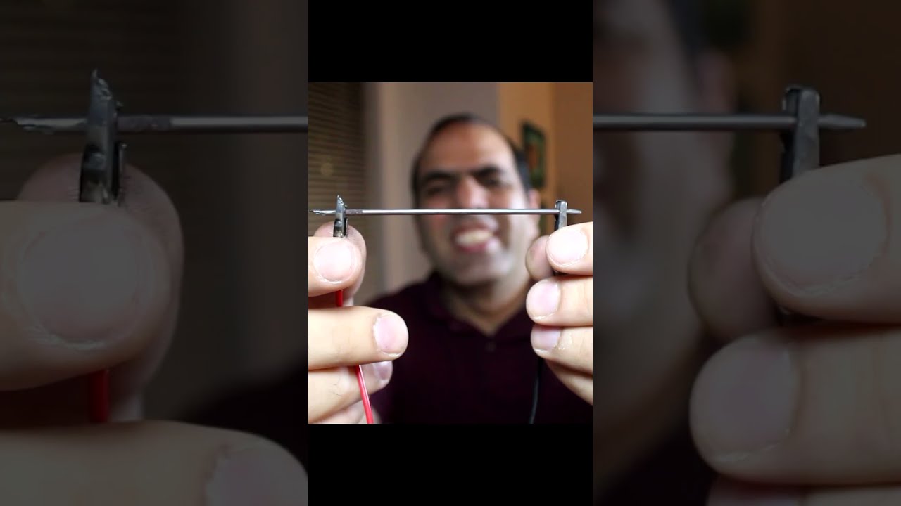 Light And Heat From Graphite Electrical Funny Experiment