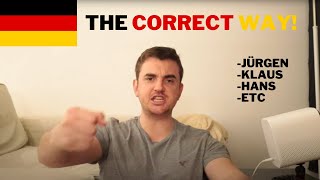 How to pronounce German Names