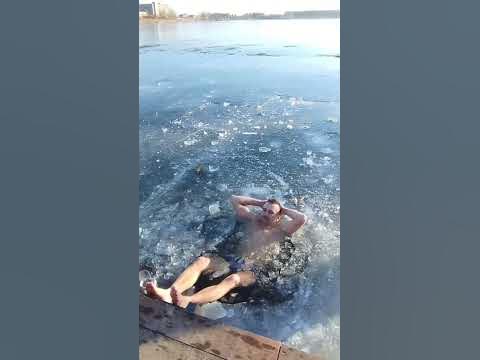 Моржевание, плавание зимой , плавание в ледяной воде !Шок контент - YouTube