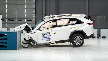 2024 Mazda CX-90 PHEV updated moderate overlap IIHS crash test