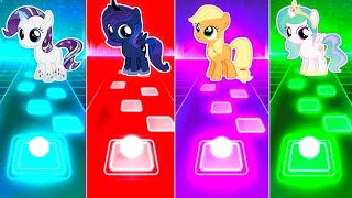 My Little pony in Tiles Hop EDM Rush Game - Rarity - Princess Luna - Princess Celestia - Applejack screenshot 2