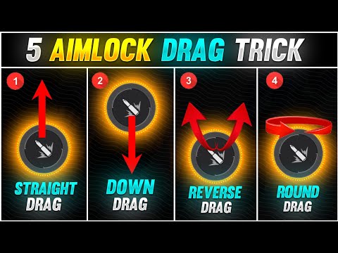 5 New Aimlock Drag Technique + Headshot Trick | Best Aimlock Drag Oneshot Headshot Trick | Free Fire