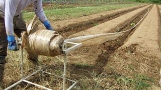 アルミス　マルチ回収器　AMK-1型　Plastic mulch wrapper